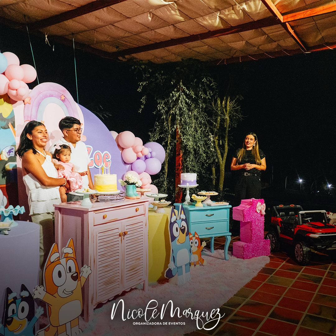 Ambientación temática de una fiesta de cumpleaños infantil